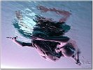 Woman under water a